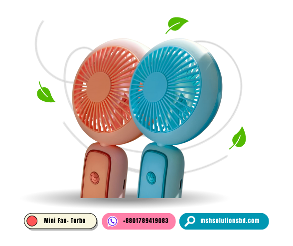 Rechargeable Fan - 2 in 1 - Fan & Led Light